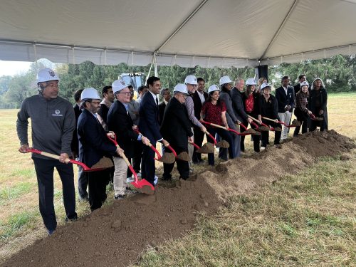 Washington Freedom breaks ground on 10,000-seat cricket stadium in Frederick, Maryland Dignitaries and elected officials wield ceremonial shovels during the groundbreaking for Washington Freedom’s new cricket stadium in Frederick, Maryland, on October 16, 2026.